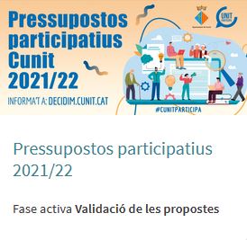Read more about the article La ciutadania presenta 78 propostes als pressupostos participatius de Cunit   
