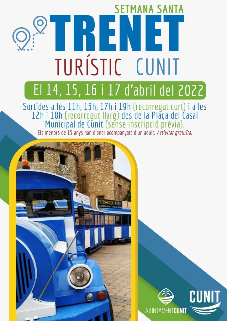 Read more about the article Cunit tornarà a gaudir del Trenet Turístic en Setmana Santa