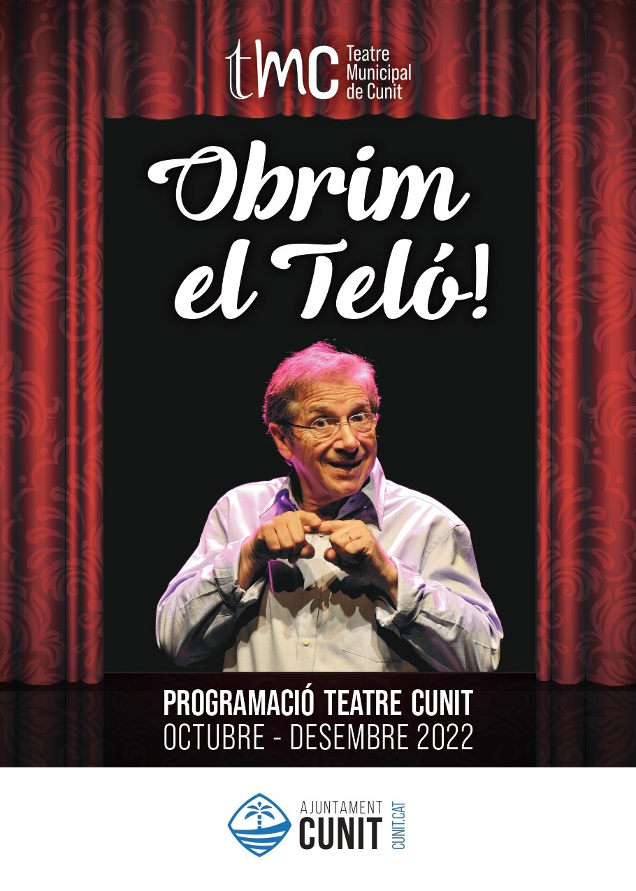 Read more about the article El Teatre Municipal de CUNIT estrena temporada amb 3 funcions fins al desembre