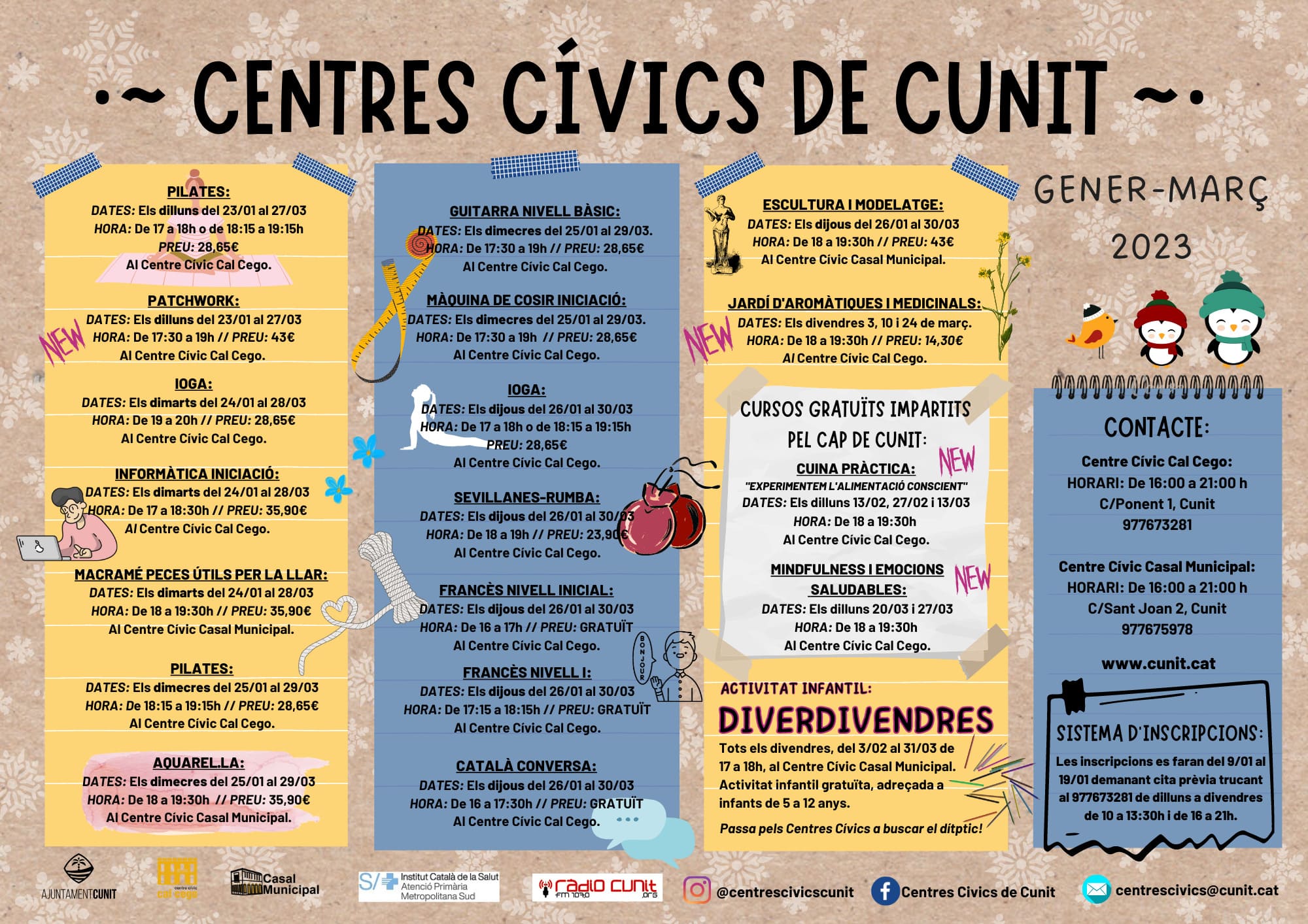 Read more about the article Inscripcions als Centres Cívics, gener-març.