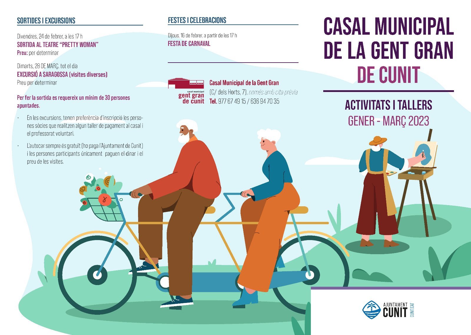Read more about the article El Casal Municipal de la Gent Gran de Cunit reprèn l’activitat