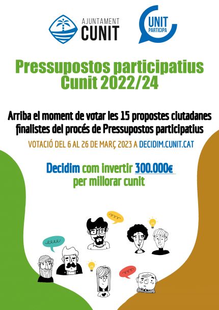 Read more about the article Tot a punt per a la votació dels pressupostos participatius 2022/24