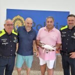 Una família de Cunit dona un dron  a la Policia Local de Cunit per millorar la seguretat ciutadana